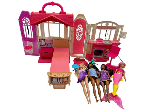 Vintage barbie folding - folding, house