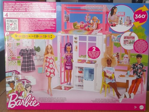 Barbie dollhouse fully - •,