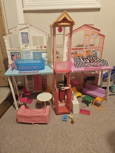 Barbie three storey - barbie, townhouse