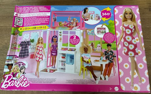 New barbie dollhouse with doll - with,