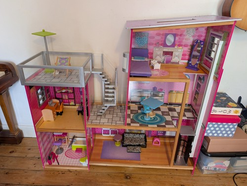 Barbie doll house with - barbie,