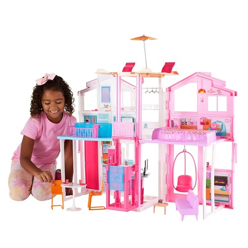 Barbie story townhouse - barbie, 3-story