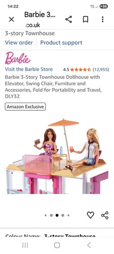 Barbie storey townhouse with - barbie,