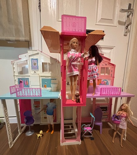 Barbie story townhouse - barbie, 3-story