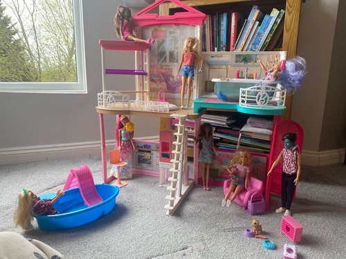Mattel barbie house dolls and - house,,