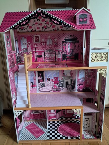 Pink mansion ideal for - for, barbie